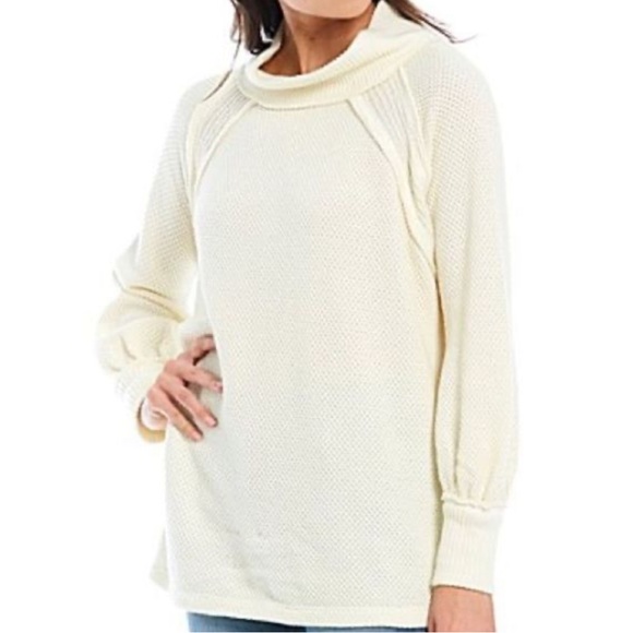 Free People She’s a Keeper Mockneck - Picture 1 of 3
